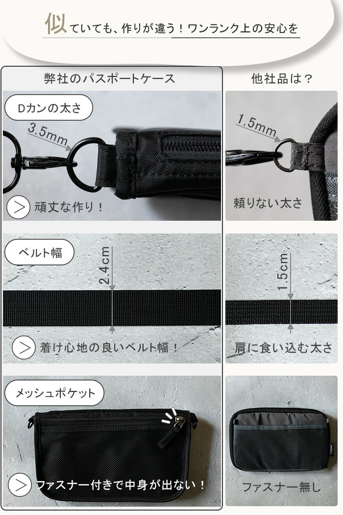 セキュリティポーチ サコッシュタイプ