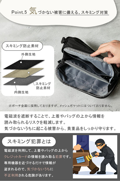 セキュリティポーチ サコッシュタイプ