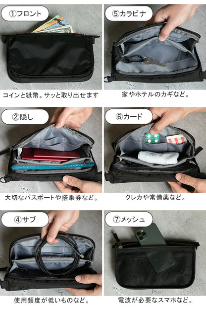 セキュリティポーチ サコッシュタイプ